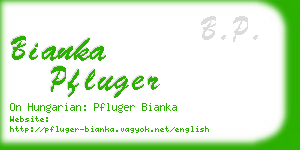 bianka pfluger business card